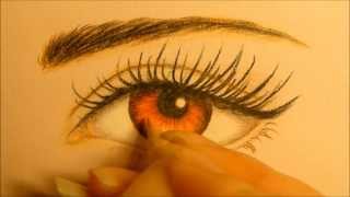 ♥ BELLA SWAN EYE DRAWING ♥ HOW TO DRAW EYE ♥ KRISTEN STEWART EYE PAINTING ♥ TWILIGHT EYE TUTORIAL
