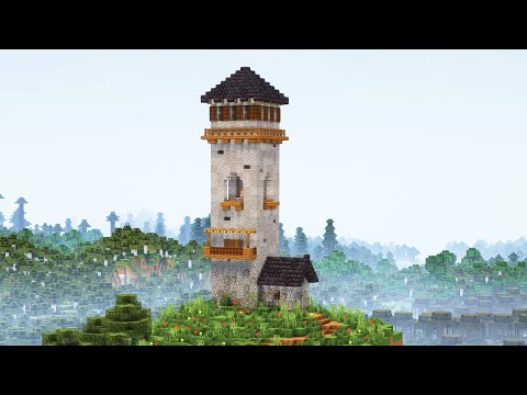 Сторожевая башня-маяк в майнкрафте