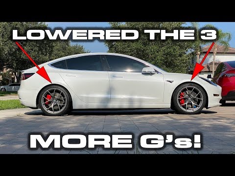Lowering my Tesla Model 3 Performance with Eibach Springs & adding Sway Bars