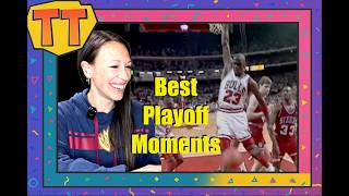 Tina Tries Reacting To - Michael Jordan Playoff Highlights | Air Jordan At His Finest