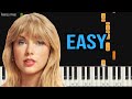 Taylor Swift - Cruel Summer | EASY Piano Tutorial by Pianella Piano