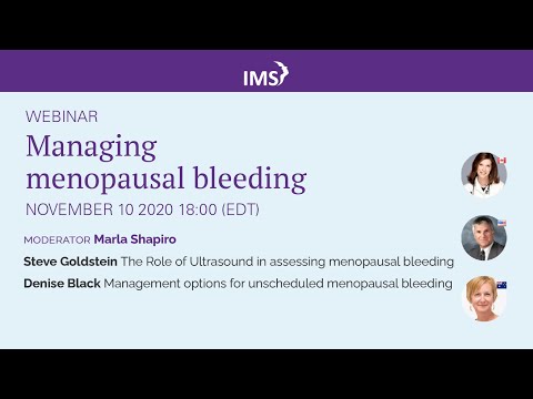 video:Managing menopausal bleeding