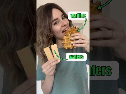 🥞 Waffle - soft inside, with a grid pattern. 🍪 Wafer - thin, crispy and light.