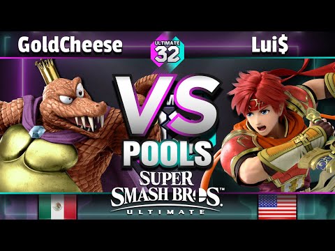 ULTIMATE 32 Pools - GoldCheese (King K. Rool) vs. Lui$ (Roy) - Smash Ultimate