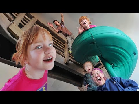 SLiDE MANSiON Hide n Seek!!  family  friends play pass the microphone! ultimate new finding game!