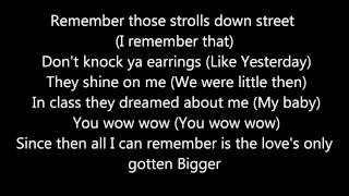 Justin Bieber -Bigger- Lyrics On Screen