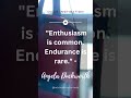 Enthusiasm is common. Endurance is rare. #SHORTS