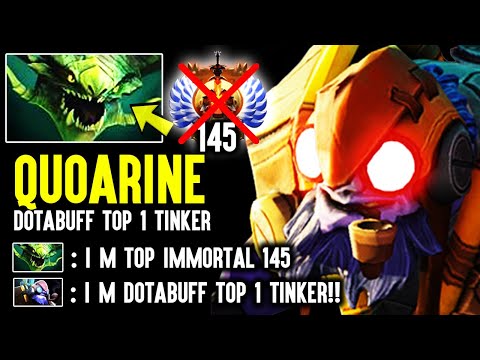 Quoarine 75% Winrate Tinker vs Immortal 145 Viper - Insane Dagon Damage Instant Burst Dota 2