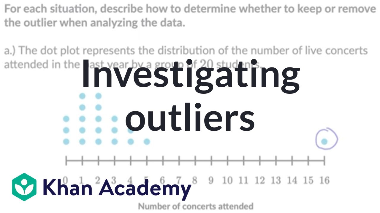 Investigating outliers | Integrated Math 1 (IM® v.360 aligned) | Khan Academy
