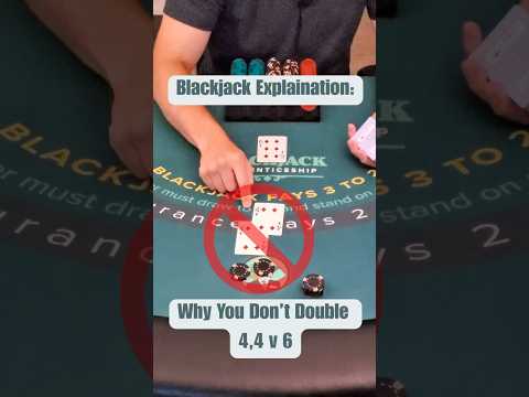 Blackjack Strategy Explained: 4,4 vs 6 - YouTube
