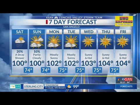 KSAN 10pm Weather - Friday July 13, 2018