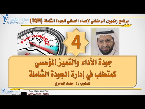 جودة الأداء والتميز المؤسسي كمتطلب في إدارة الجودة الشاملة مع د. محمد العامري