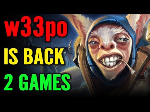 W33 Meepo 2Games Micro like w33haa Dota 2