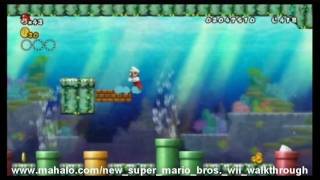 New Super Mario Bros. Wii Walkthrough - World 4-4