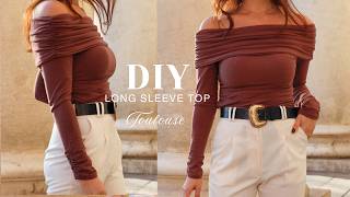 Toulouse Top with Sleeves| DIY Off-Shoulder Ruched Top | Beginner-Friendly Sewing Tutorial