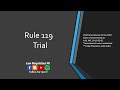 Rule 119 of the 2019 Revised Civil Procedure, Rules of Court,(A.M. NO. 19-10-20-SC) |Codal and Audio