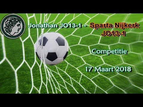 Samenvatting Sparta Nijkerk JO13-1 - Jonathan JO13-1 (0-3) 17-maart- 2018
