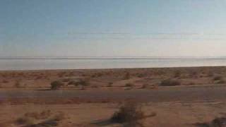 preview picture of video 'Sunset Limited Amtrak Views of Salton Sea to Yuma'