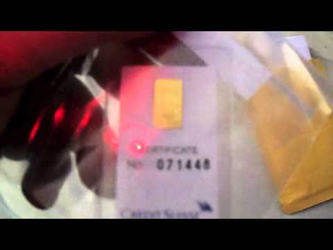 Silver Bullion Bar and Gold Bullion Bar Unboxing