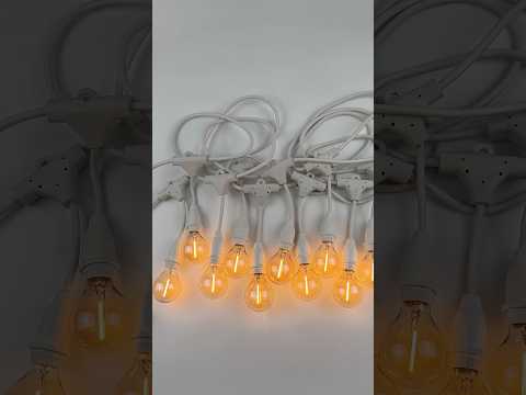 Ретро гірлянда Дроп Лайт Е14 біла