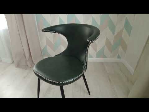Обеденный стул FLAIR (mod. 9020) 60х56х78 зеленый 14/черный в Тюмени - видео 11
