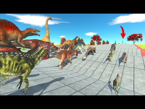 Animal race on rough track - Animal Revolt Battle Simulator