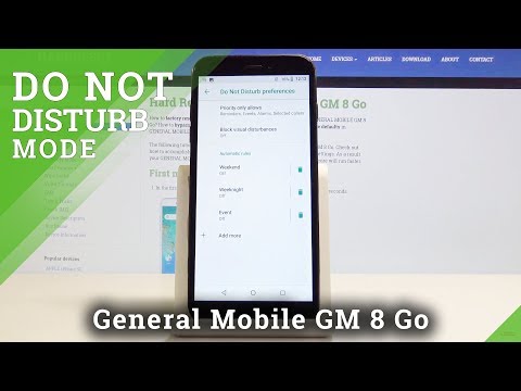 How to activate DND Mode General Mobile GM 8 GO - Do Not Disturb Mode