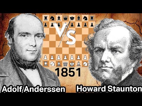 Adolf Anderssen VS Howard Staunton in 1851 at London | England VS Germany | Italian Game Opening