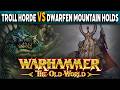 Orcs Goblins VS Dwarfen Mountain Holds Warhammer The Old World Battle Report