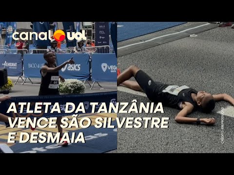 Tanzanian athlete wins the São Silvestre race and faints at the finish line; Brazilian finishes t...