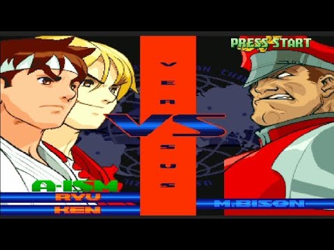 🔴Ryu y Ken vs M.Bison - #streetfighter Alpha 3/Dramatic Batlle