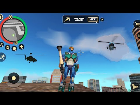 RPG Power Destroys Police Helicopters - Rope Hero Vice Town UPDATE - Naxeex Games