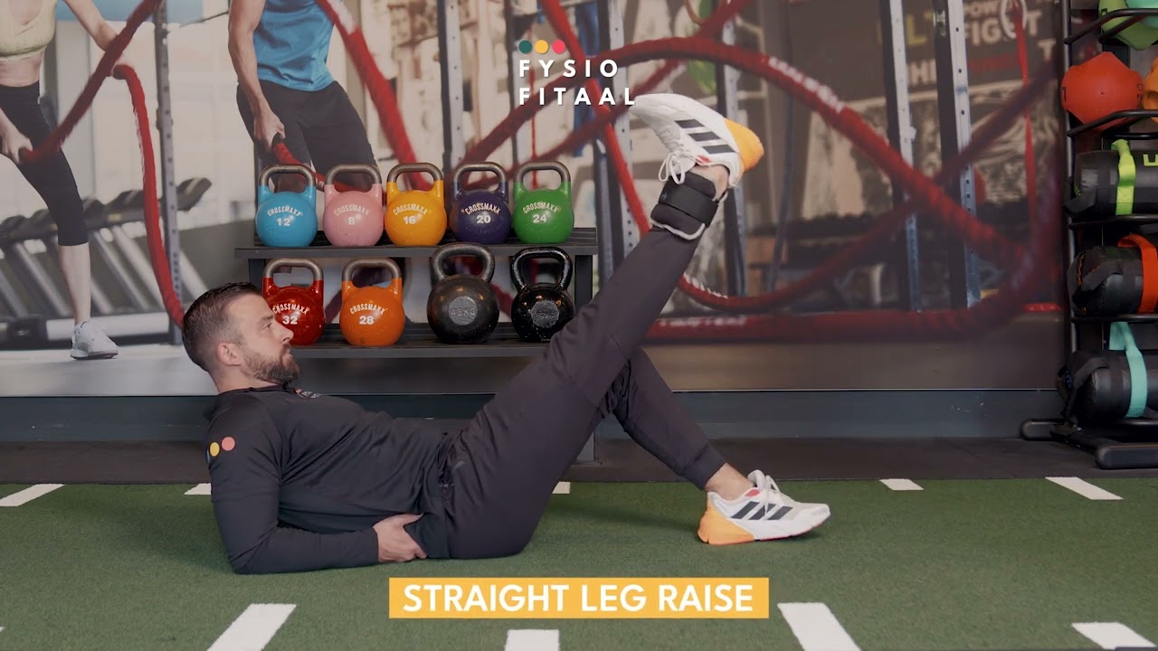 Video thumbnail: Straight leg raise — instructievideo