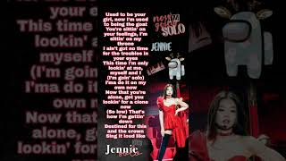 Jennie Solo rap lyrics