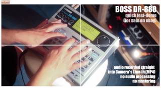 Video thumbnail for BOSS DR-880 MIDI DRUM SEQUENCER quick Test Demo by Rob World