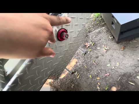 Opening a Locked Weather Guard Truck Toolbox