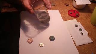 The lab of a coins` restorer