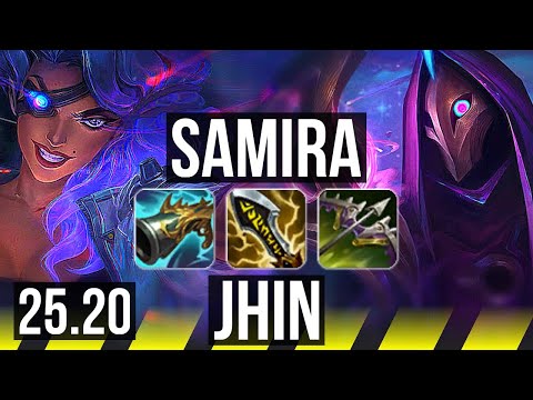 SAMIRA & Pantheon vs JHIN & Sona (ADC) | 18/1/2, Legendary, 6 solo kills | KR Diamond | 25.20
