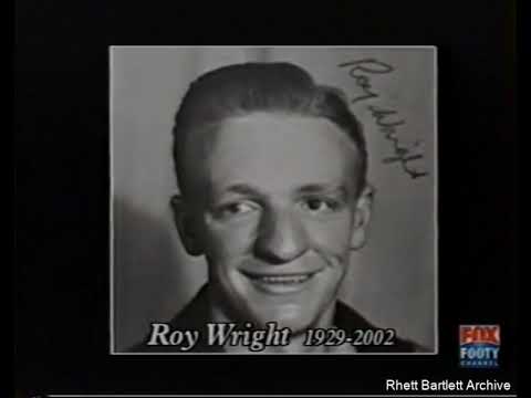 Roy Wright tribute, by Ron Reiffel, and Neville Crowe - former Richmond teammates.  VFL Football