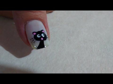 Decoración Como Hacer Un Gato En Una Uña | Decoración En Uña | Cat Nail Art |  Nailslucerocordoba