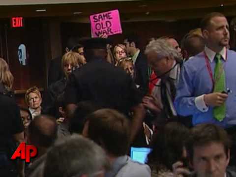 Raw Video: Protesters Shout Down Hearing