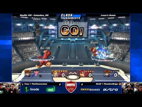 Shuffle VIII - TheChosenJuan + Yono vs RedX + ThunderzReign - Project M