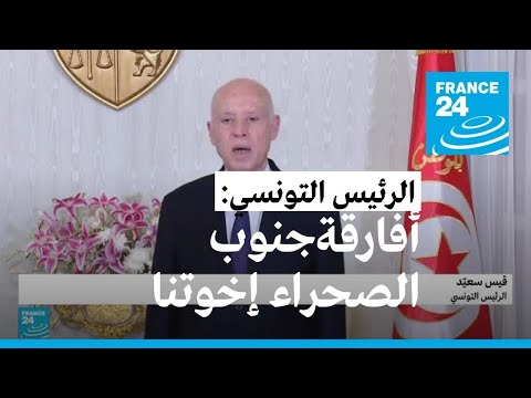 الرئيس التونسي قيس سعيد أفارقة جنوب الصحراء هم "إخوتنا"