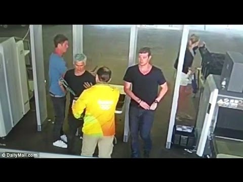 Ryan Lochte & U.S. Swimmers Gas Station Robery Camera Footage | SI Wire | Sports Illustrated