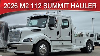 A preview image of the linked video showcasing 2026 Freightliner M2 112 SUMMIT HAULER