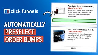 How to Automatically Preselect Order Bumps in Clickfunnels - Clickfunnels Tutorial