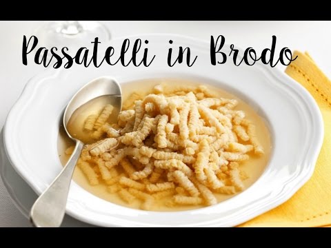 PASSATELLI IN BRODO / Christmas Recipe