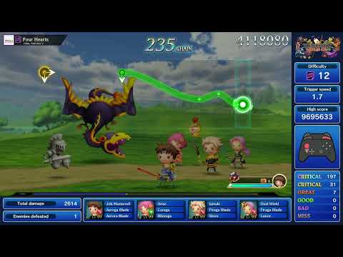 Theatrhythm Final Bar Line : FFV - "Four Hearts" - Supreme Difficulty Perfect Chain