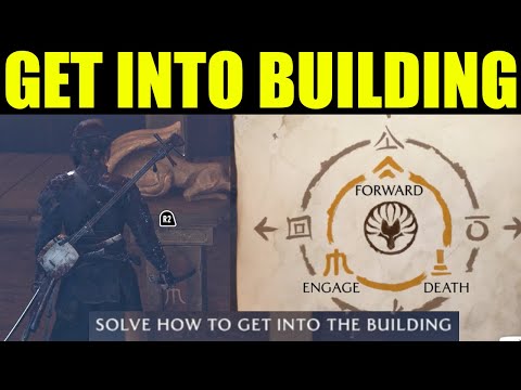 Ghost of yotei - solve how to get into the building (puzzle solution) | the kitsune walkthrough