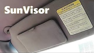 How to Remove Install Sun Visor